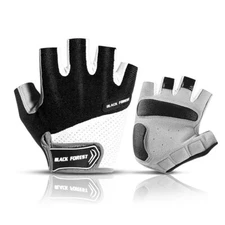 Work Gloves Cycling Half Finger Short Gloves Shockproof Breathable Mountain Bike