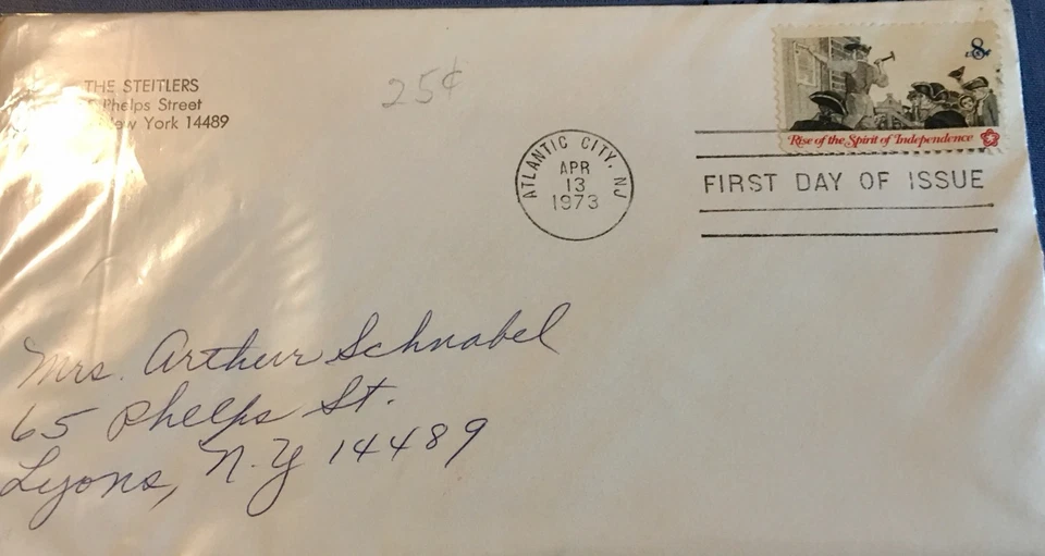 Rise Spirit of Independence DECLARATION First Day of Issue 1973 A.C., NJ MINT - Image 3 of 4