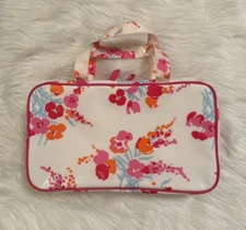 D. Porthault Vinyl Trotter Cosmetic Bag Toiletry Floral