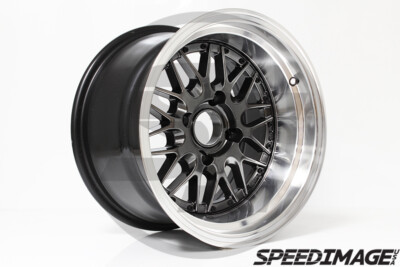 ROTA KENSEI WHEELS 15X9 -15 4X114.3 HYPER BLACK WITH POLISH LIP
