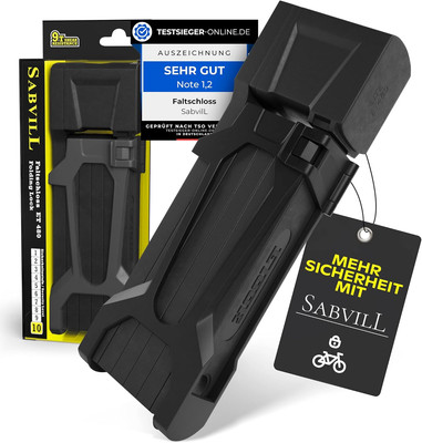 Fahrradschloss Faltschloss 75Cm | Faltschloss Fahrrad Inkl. Halterung & Zubehör 