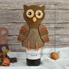 Celebrate Together Fall Owl Wine Bottle Cover  NWT  fun hostess gift