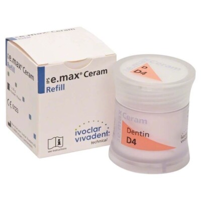 *1-Piece* Ivoclar Vivadent IPS e.max Ceram D4/TI 1 Dentin 20g Refill 596973