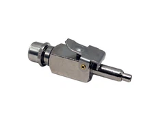 2x Dental Poly Male Insert Quick Disconnect with shut-off, DCI Type (Male 1/4")