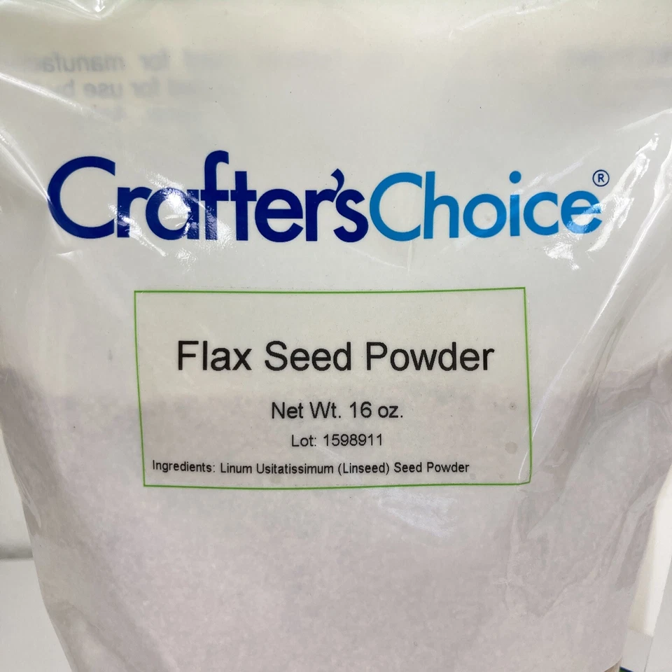 Crafter's Choice Flax Seed Powder 1 Pound Sealed Bag Soap Making Linum Linseed - Image 2 of 4