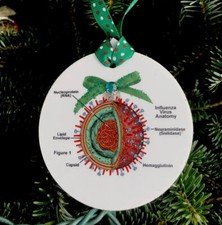 Dr/Nurse Holiday Medical Ornament- Infectious Disease /Virus
