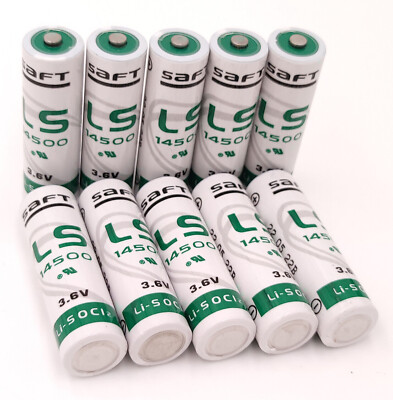 10 x Brand New Genuine  SAFT LS14500 LS 14500  AA 3.6v Lithium Batteries