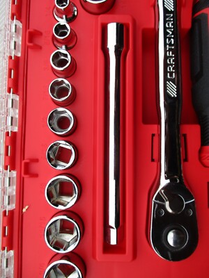 New Craftsman 63-Piece Standard and Metric Combination Chrome