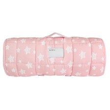 Toddler Nap Mat Girls Sleeping Mat Fleece Blanket for Preschool 50"x21" Pink