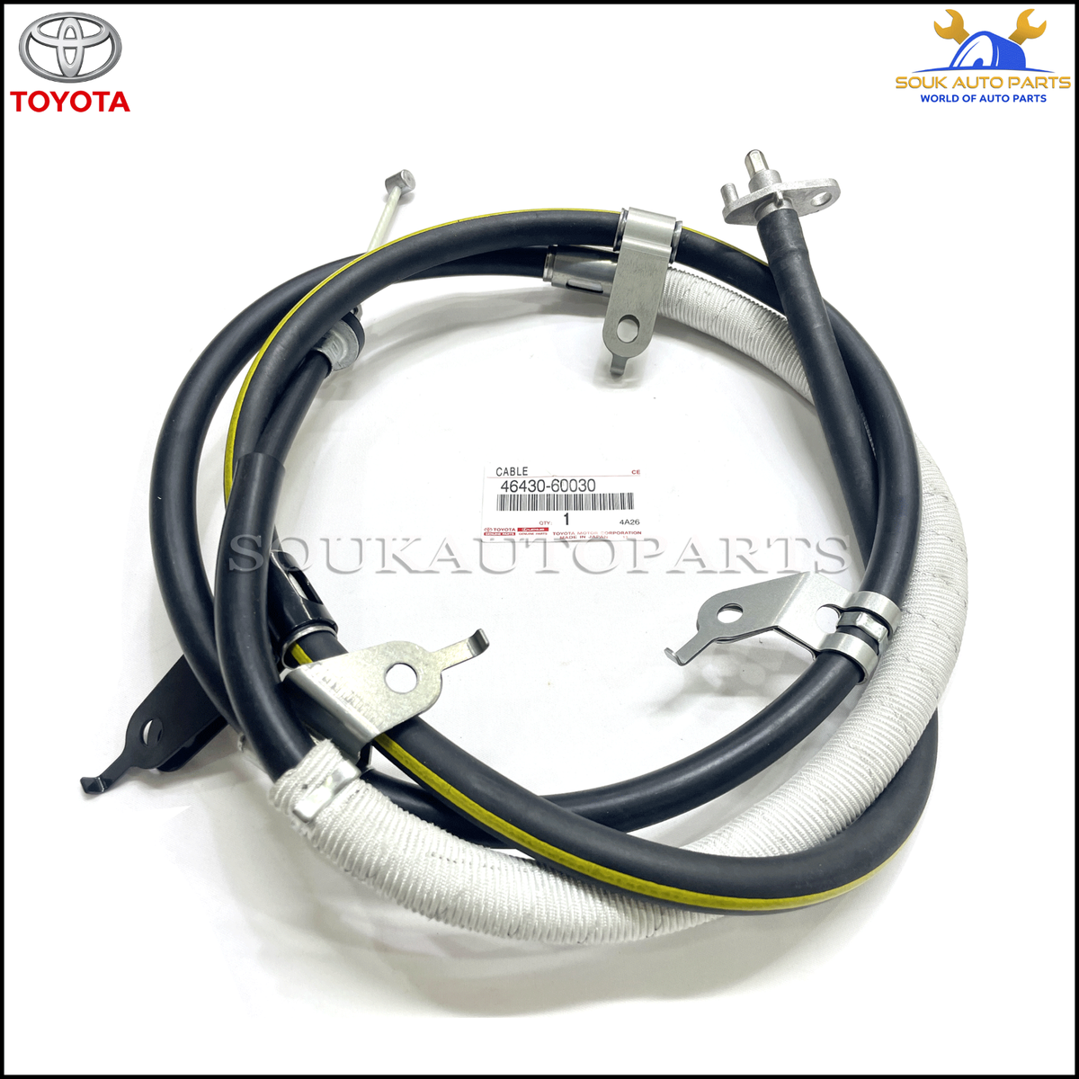 46430-60030 Genuine Toyota CABLE ASSY, PARKING BRAKE, NO.3