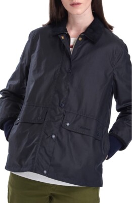 Barbour TAWNY ネイビー ワックスジャケット NEW Barbour Tawny Water Resistant Waxed Jacket - Navy Blue - 4 US