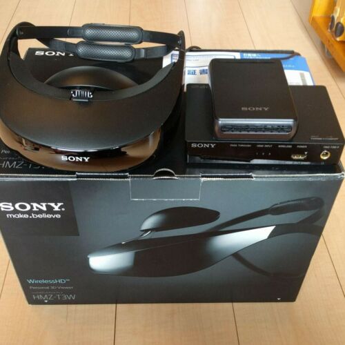 Sony HMZ-T3W Personal 3D Viewer Wireless Head Mounted Display Japan Used - Afbeelding 1 van 2