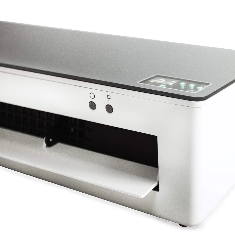 Argo Termoventilatore parete Ceramico Stufa elettrica 2000W Timer CHIC SILVER EC - Immagine 2 di 2