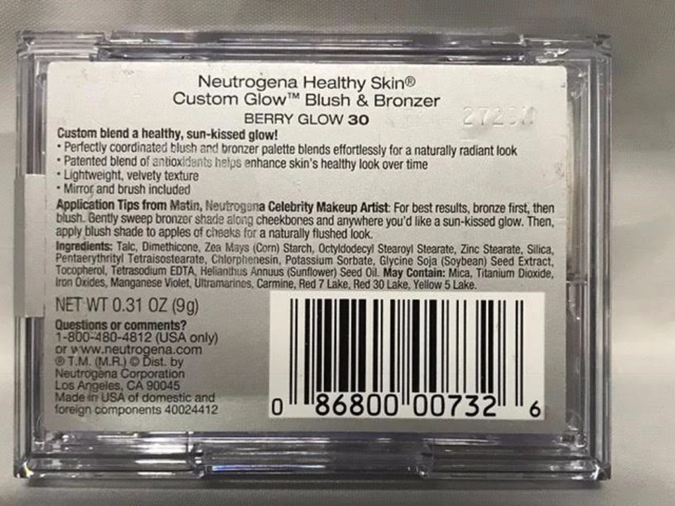 Neutrogena Healthy Skin Custom Glow Blush & Bronzer, # 30 Berry Glow - Image 2 of 2