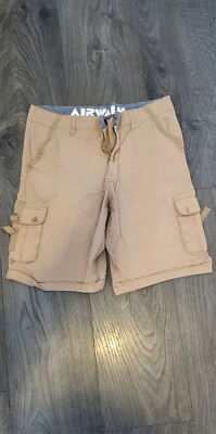 Men Airwalk Cargo Shorts Khaki 38