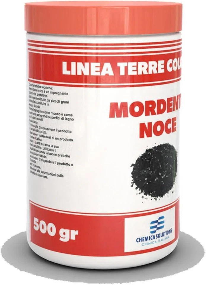MORDENTE AD ACQUA PER LEGNO IMPREGNANTE NOCE IN POLVERE BARATTOLO DA 0,500 - Immagine 4 di 4