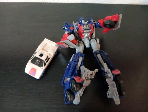 2 Vintage Transformer Action Figure Robot Toys-Optimus Prime-Breakdown Menasor