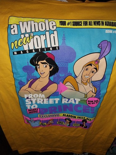 Disney Aladdin Small T Shirt With Tags B32 - 第 1/3 張圖片