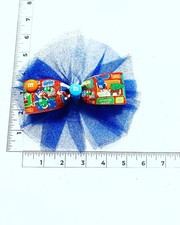 Handmade Hair Bows - Holiday - Christmas - M Ms - Barrette 1