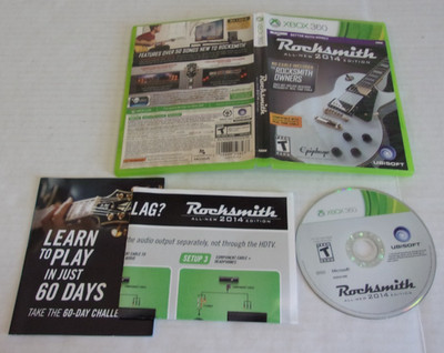 Used Game Only Complete Rocksmith 2014 Edition (Microsoft Xbox 360, 2013)