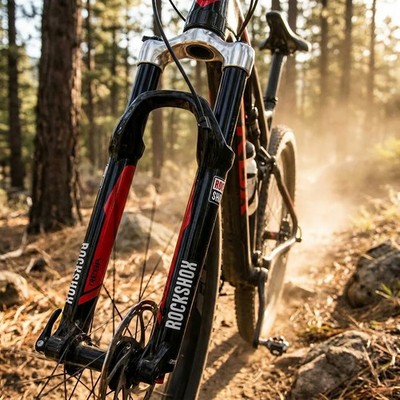 RockShox Gabel-Standrohr+BrückeCSU Reba 26 SoloAir 80-100mm 40 Offset,DiBl,al...