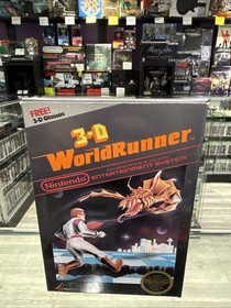 3-D WorldRunner - 5-Screw (Nintendo Entertainment System) NES CIB Complete