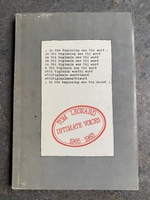 Intimate Voices 1965-1983 by Tom Leonard 1st Edition 1984