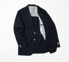 Men Windsor Blazer Navy Wool 38 / M / 46