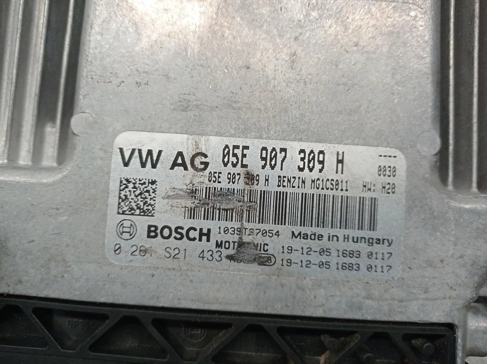 05E907309H CENTRALINA MOTORE / 0261S21433 BOSCH / 5277077 PER SKODA OCTAVIA III - Immagine 4 di 4