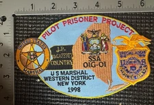 US Marshal Service NY OIG 1998 Pilot Prisoner Project Police Patch