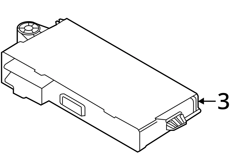 61359147217 Chassis ECM Theft-locking from 2008 BMW 528I 11133937 - Image 4 of 4