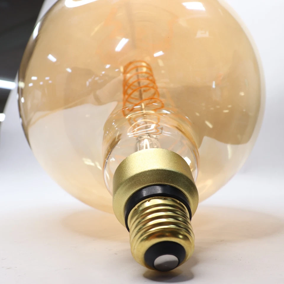 Feit Electric LED Vintage Light Bulb Amber G63 E26 60W Eqv 120V G63/S/820/LED - Image 4 of 4