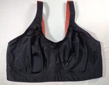 Parfait Power Fit Energy Sports Bra Black w/ Pink Blush Underwire Women's 42F