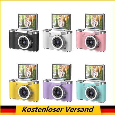 4K Digitalkamera 48MP Tragbare CCD -Kamera 8x Zoom Video Recorder Geschenk für T