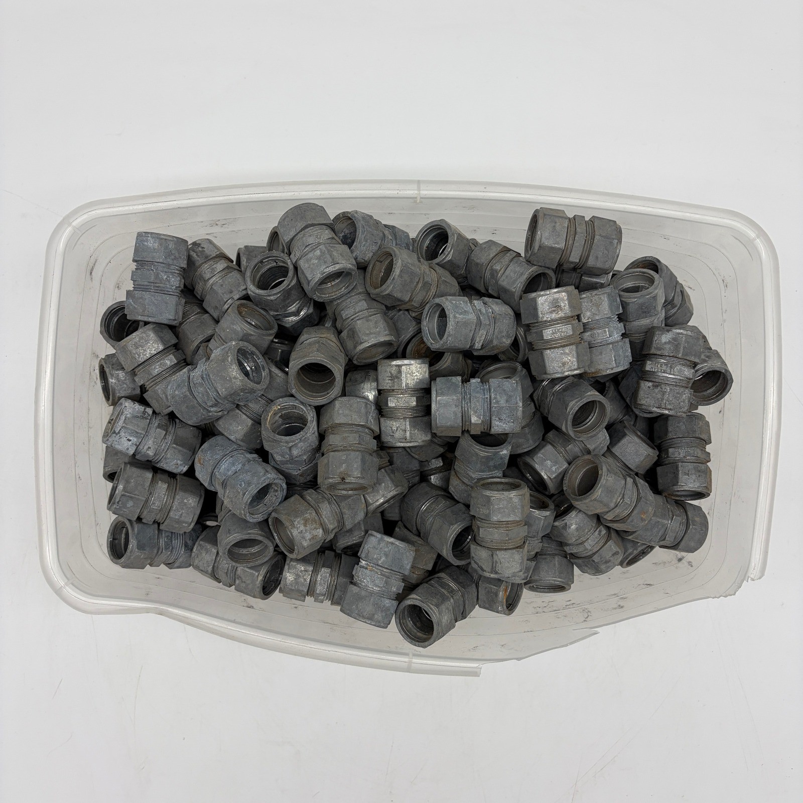 Lot of 169 Regal 611 EMT Compression Couplings 1/2 Inch Zinc Die Cast ...