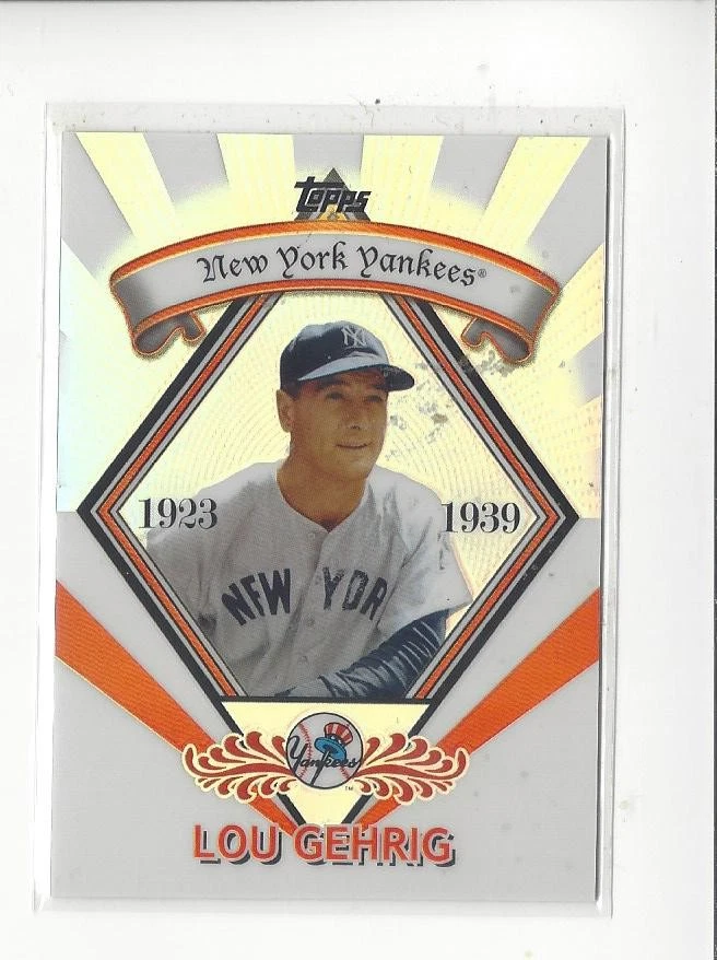 Topps Lou Gehrig ungraded Baseball Sports Trading Cards