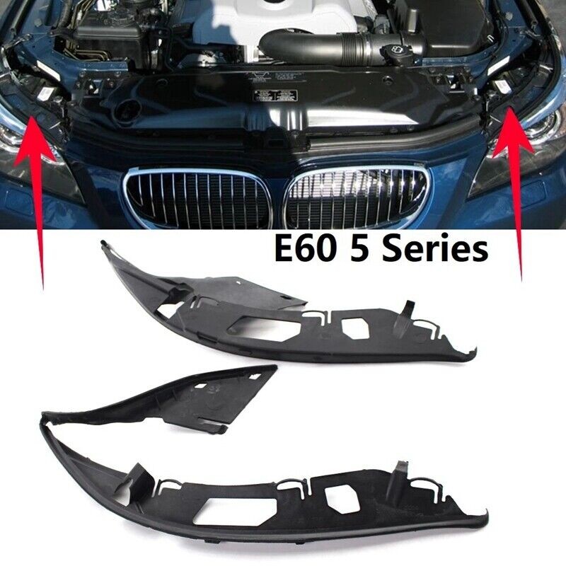 Headlight Gasket Front Left Right Set For BMW 5 Series E60 2004-2010