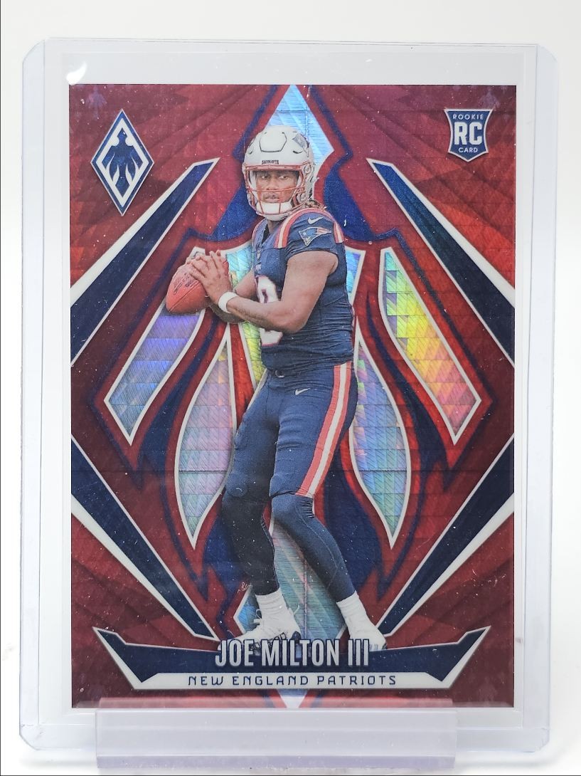JOE MILTON III 2024 PHOENIX ROOKIE RED HYPER PATRIOTS #205 RC /140 Q3813