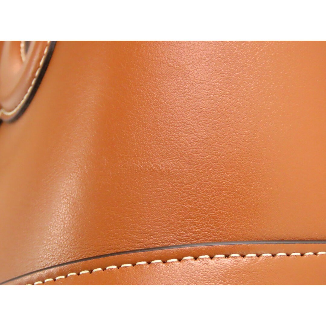 Celine Small Bucket Cuile Trionf Crossbody Shoulder Bag One Tan Used LIBR-0 image 9