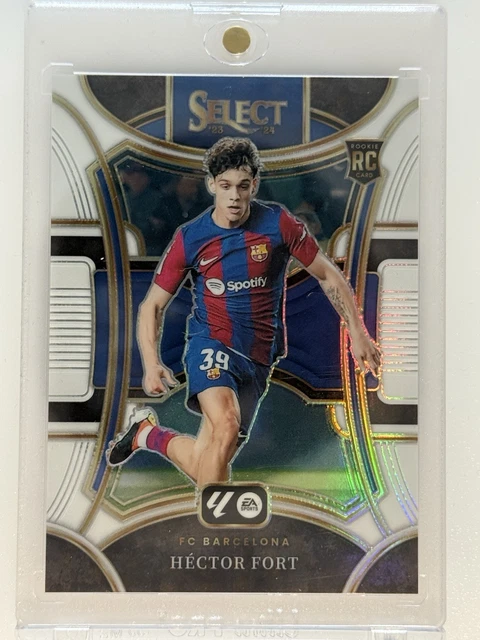 2023-24 Select La Liga Hector Fort RC White Prizm SSP /20 Barcelona