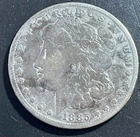 1885 $1 Morgan Silver Dollar. 90% Silver. #1712