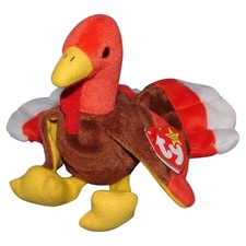 Gobbles Ty Beanie Baby Tag Errors 1996 Turkey Original Retired Mint Rare