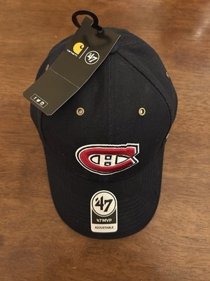 Montreal Canadiens Carhartt x '47 MVP Hat Duck Cloth Navy OSFM NEW SAMPLE