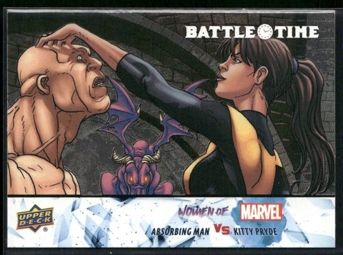 2024 Upper Deck Women of Marvel #BT-20 Absorbing Man / Kitty Pryde Battle Time