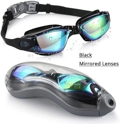 Schwimmbrille, verspiegelte Schwimmbrille Antibeschlag kein Auslaufen für Erwachsene Damen Herren
