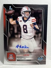 2025 Bowman Chrome U Braedyn Locke 1st Auto #BCA-BLO Arizona Wildcats