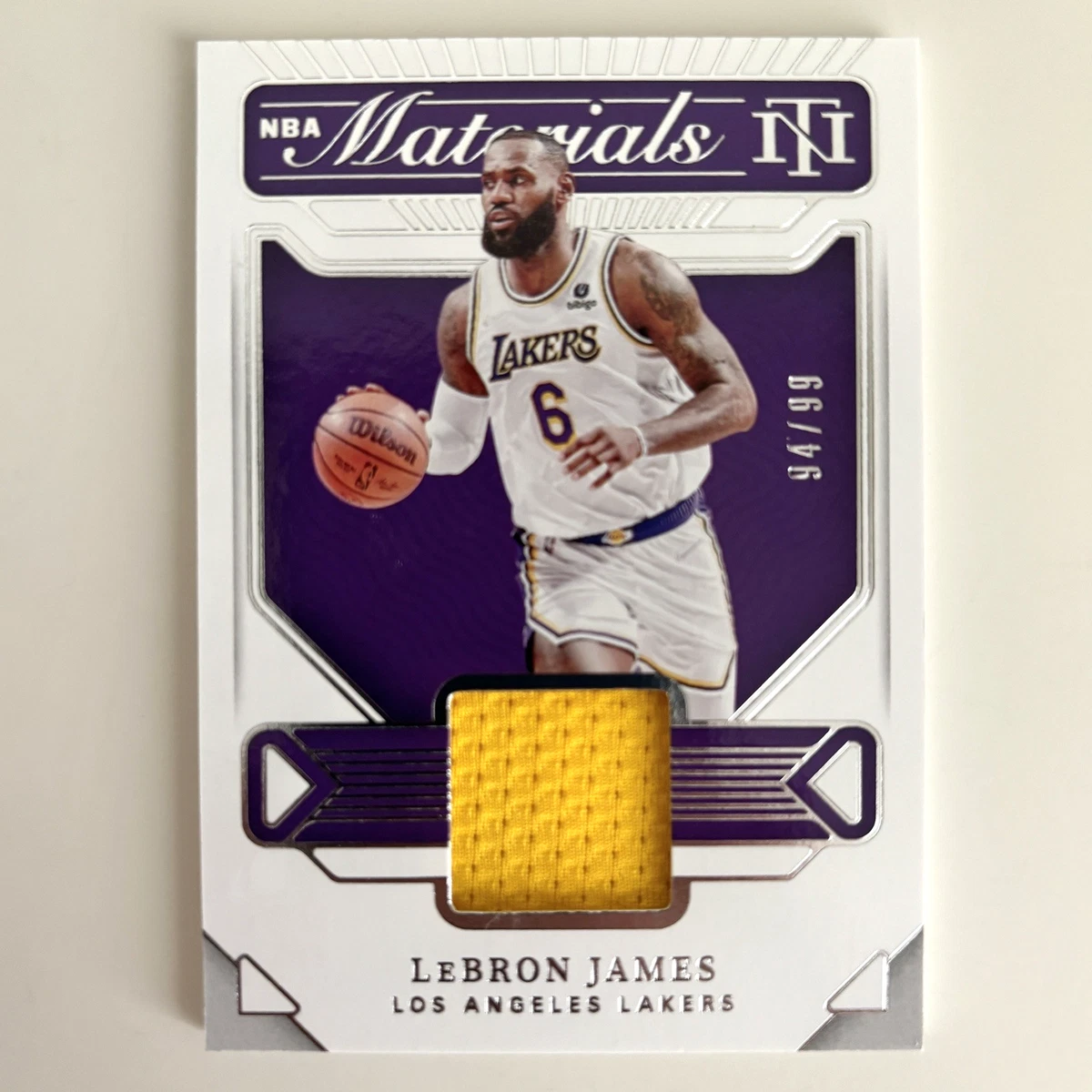 Panini LeBron James Piece of Authentic Basketball Trading Cards