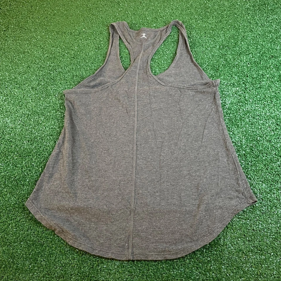 Camiseta sin mangas Danskin espalda deportiva entrenamiento gris sin mangas para mujer pequeña (4-6) Foto 3 de 4