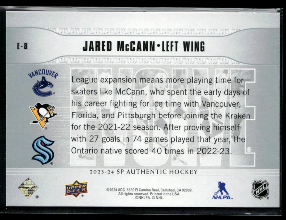 2023-24 SP Authentic Evolve #E-8 Jared McCann - Image 2 of 2
