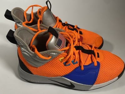 Nike PG NASA CI8973-800 Youth 7Y Women’s – Orange Silver – Strap  Damage - Main Image